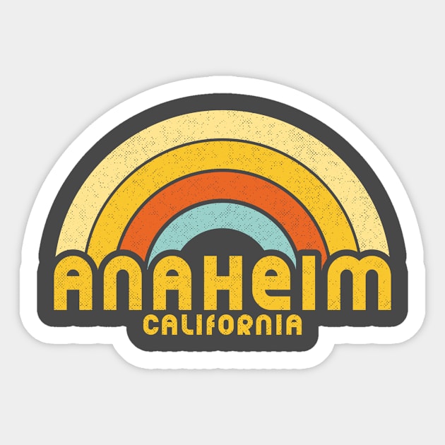 Retro Anaheim California Sticker by dk08